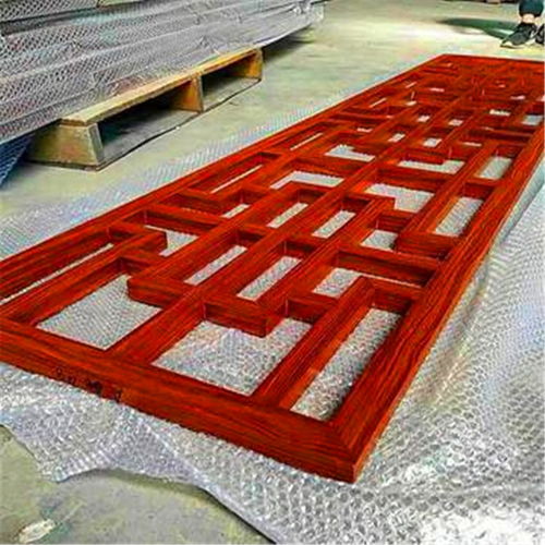 仿古木紋鋁窗花 傳統(tǒng)美韻與現(xiàn)代工藝的完美融合